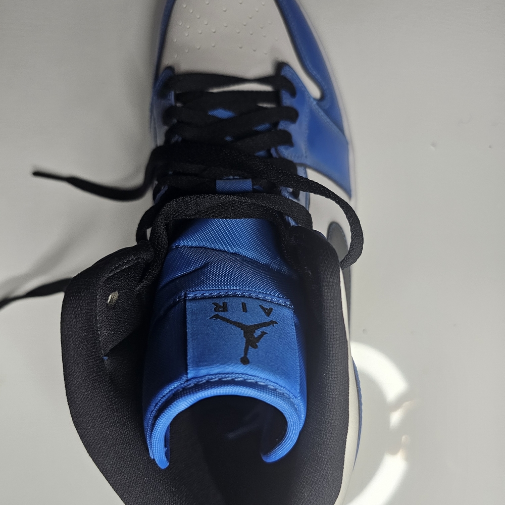 New Nike Air Jordan -Patent Leather Blue and White DD6834-402 No Box - Picture 7 of 13